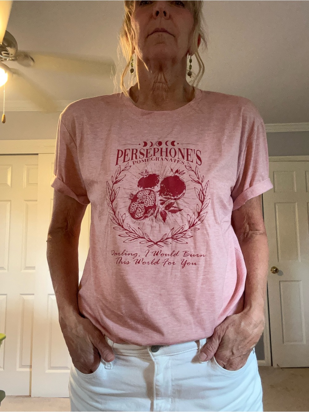 “Persephone’s Pomegranates” Greek mythology graphic t-shirt - womens size XL